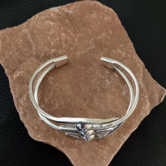 .925 Sterling Silver Cuff Bracelet - Picture 5 of 9